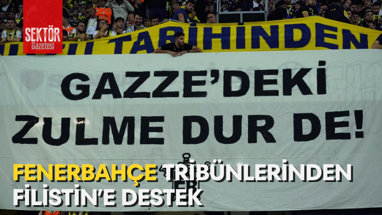Fenerbahçe tribünlerinden Filistin’e destek