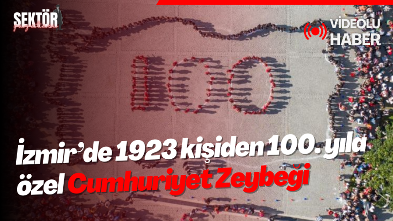 İzmir’de 1923 kişiden 100. yıla özel Cumhuriyet Zeybeği