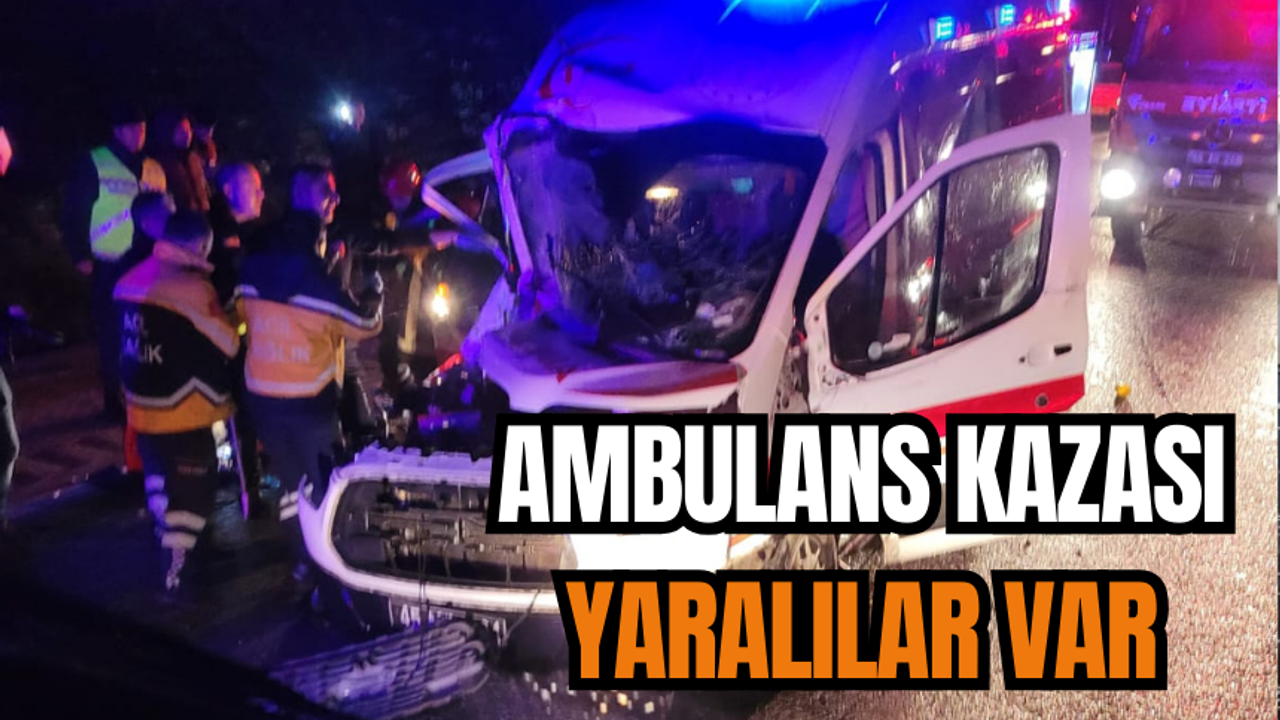 Kula-Salihli yolunda ambulans kazası: Yaralılar var