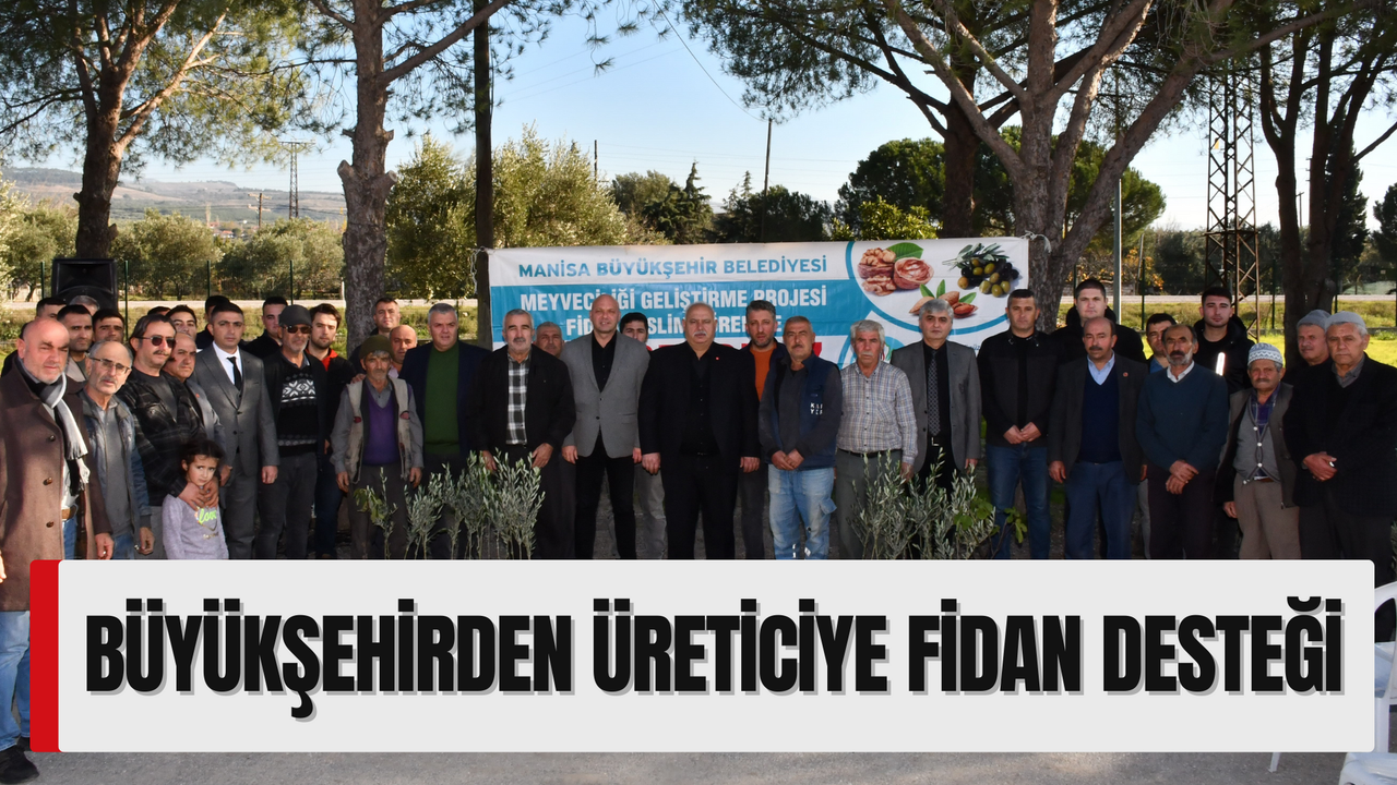 Manisa Büyükşehir Belediyesi'nden üreticiye fidan desteği