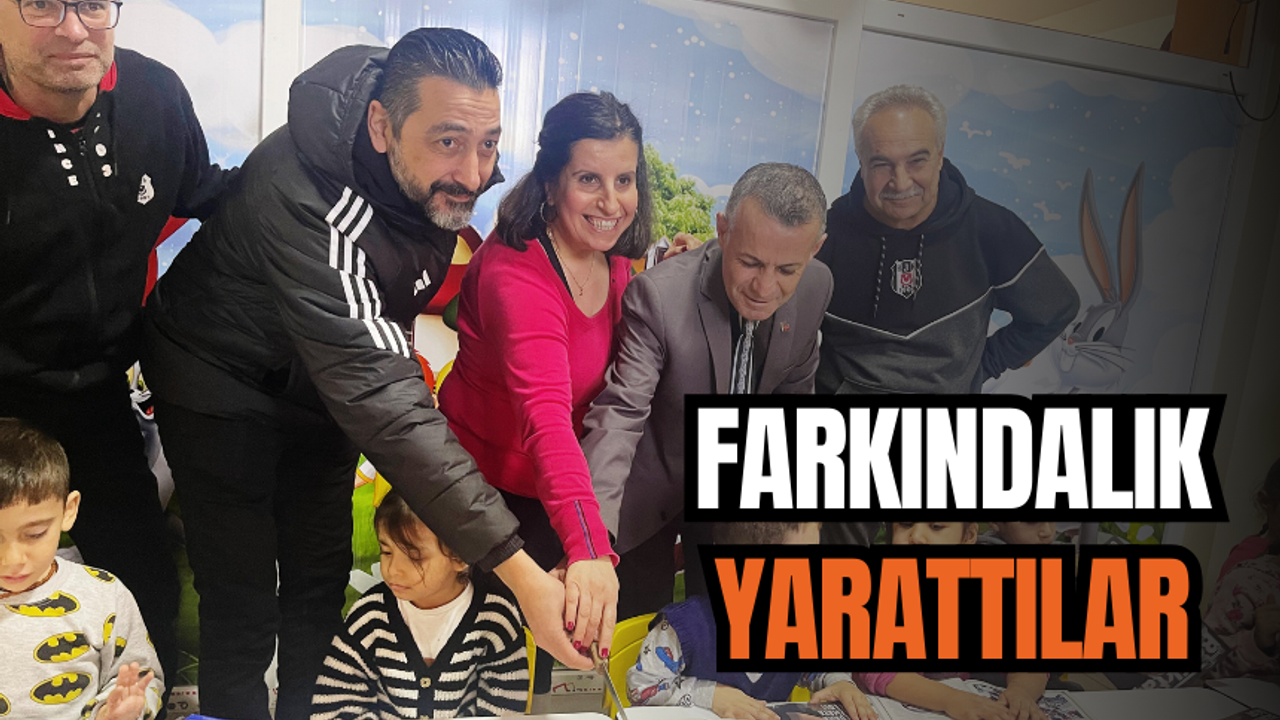 Salihli Beşiktaşlılar’dan özel çocuklara ziyaret |Birlikte pasta kestiler