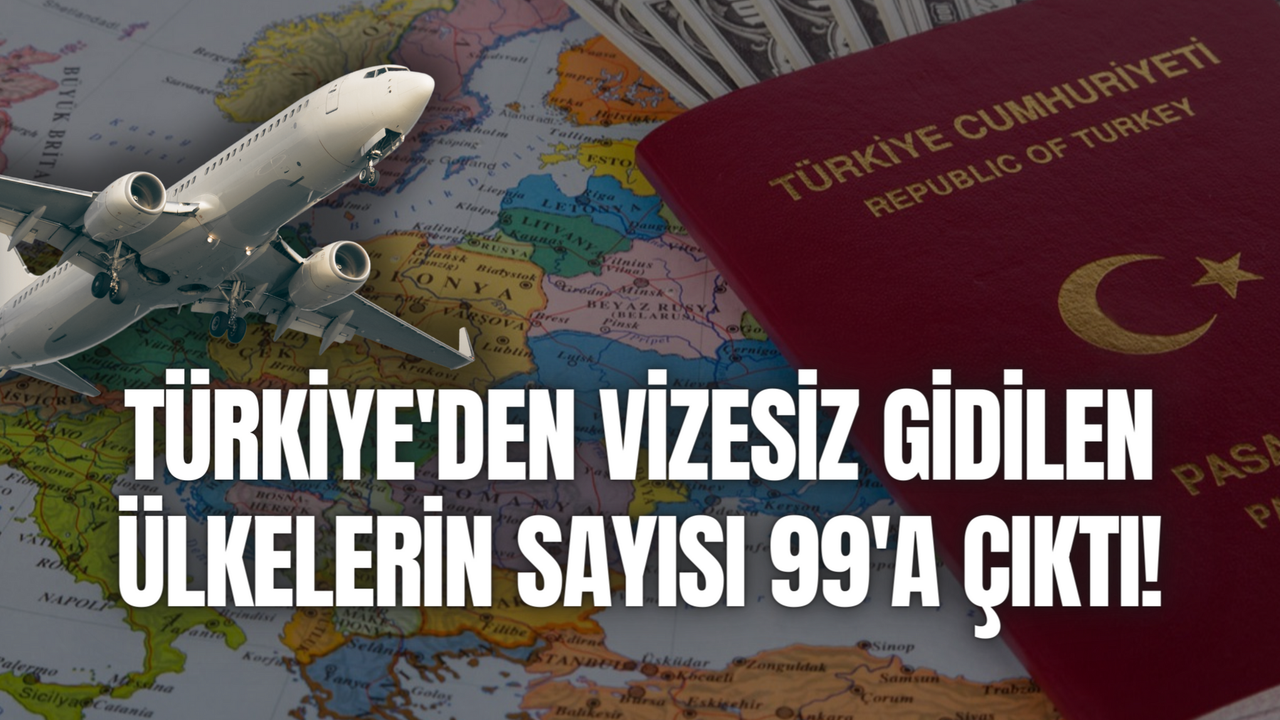 Vizesiz gidilen ülkeler 2024 | Türkiye'den vizesiz gidilen ülkelerin sayısı 99'a çıktı!
