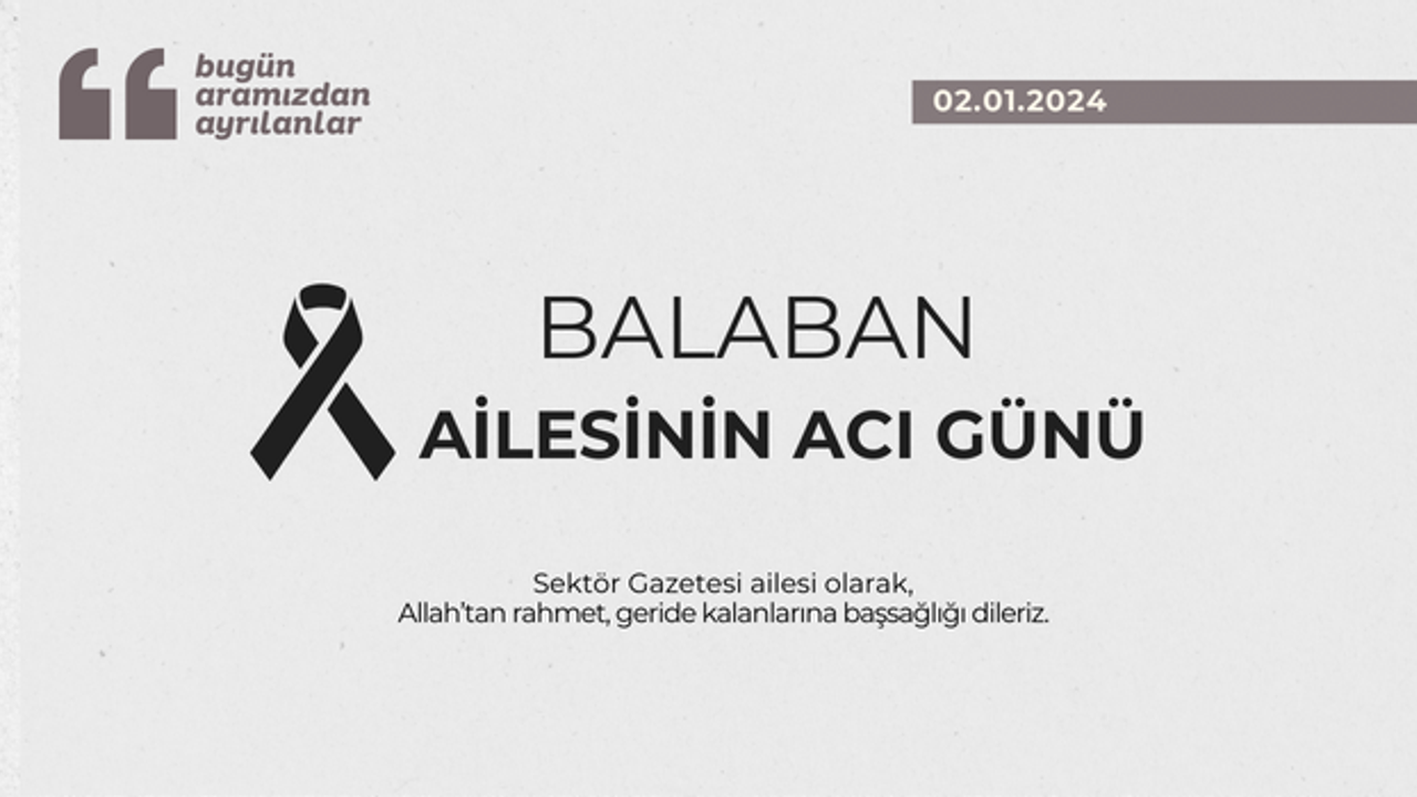 Balaban ailesinin acı günü