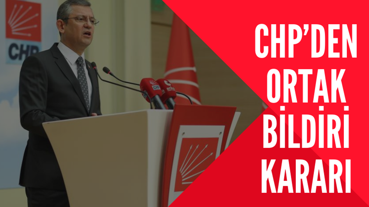 CHP Genel Başkanı Özgür Özel ‘Onlarla aynı A4 kağıdında buluşmayacağız’