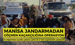 Manisa jandarmadan göçmen kaçakçılığına operasyon | 44 Afganistan uyruklu yabancı şahıs ile 2 Türk organizatör yakalandı