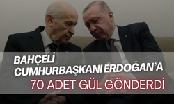 Bahçeli, Cumhurbaşkanı Erdoğan'a 70 adet gül gönderdi