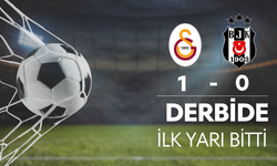 Derbide ilk yarı Galatasaray'ın 1-0 üstünlüğü ile tamamlandı