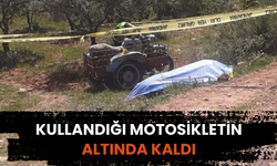 Kullandığı motosikletin altında kalan çiftçi öldü