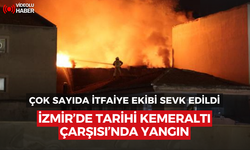 İzmir’de Tarihi Kemeraltı Çarşısı’nda yangın | Çok sayıda itfaiye ekibi sevk edildi !