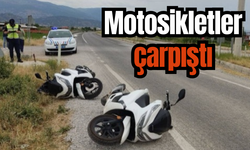Salihli’de 2 motosiklet çarpıştı:  1 yaralı