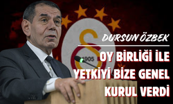 Dursun Özbek: 'Oy birliği ile yetkiyi bize genel kurul verdi'