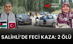 Salihli’de 2 otomobil kafa kafaya çarpıştı: Karı- koca hayatını kaybetti