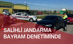 Salihli Jandarma bayram denetiminde
