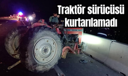 Salihli’de kamyon ile traktör çarpıştı: 1 ölü