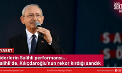 Liderlerin Salihli performansı... Salihli'de, Kılıçdaroğlu'nun rekor kırdığı sandık