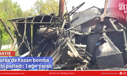 Bursa'da kazan bomba gibi patladı: 1 ağır yaralı