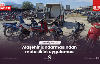 Alaşehir jandarmasından  motosiklet uygulaması