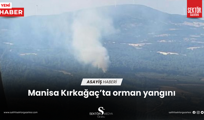 Manisa Kırkağaç'ta orman yangını