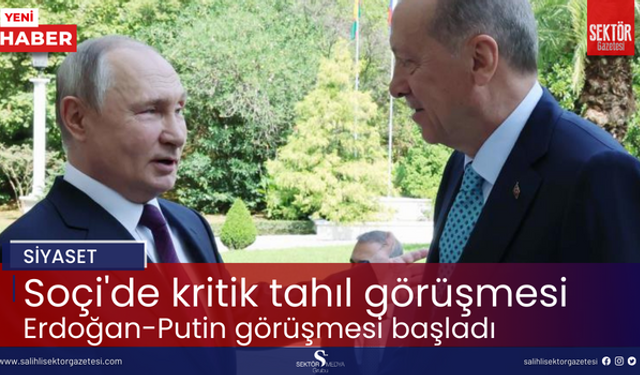 Soçi'de kritik tahıl görüşmesi... Erdoğan-Putin görüşmesi başladı