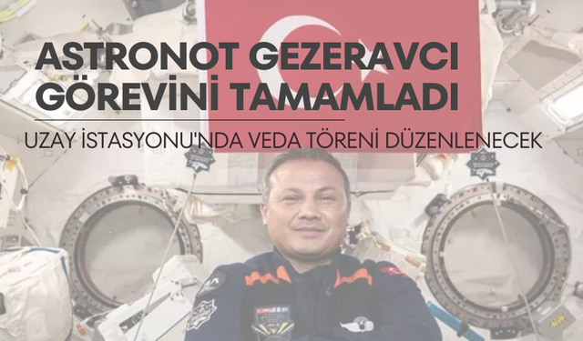 Astronot Gezeravcı görevini tamamladı | Uzay İstasyonu'nda veda töreni düzenlenecek