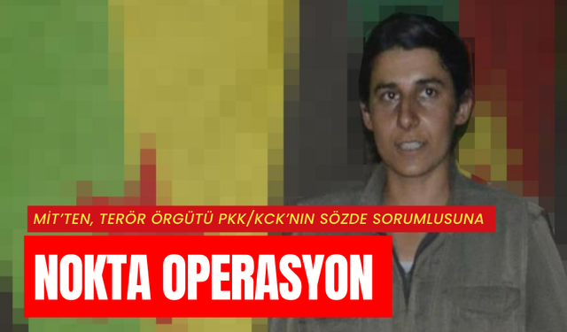 MİT’ten, terör örgütü PKK/KCK’nın sözde sorumlusuna nokta operasyon