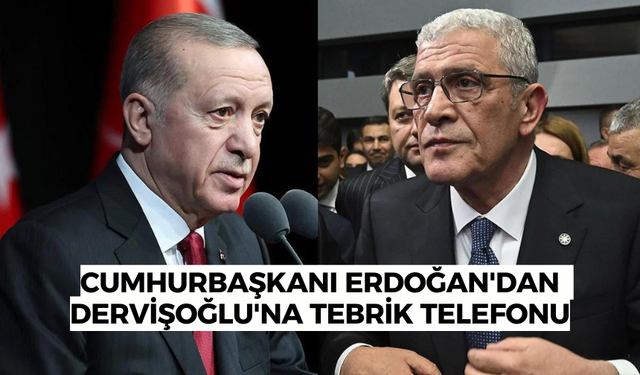 Cumhurbaşkanı Erdoğan'dan Müsavat Dervişoğlu'na tebrik telefonu