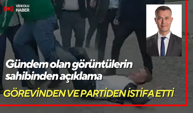 Yerde yuvarlanması tepki çeken AK Partili meclis üyesi görevinden istifa etti
