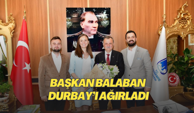 Başkan Balaban Manisa’nın tek kadın Belediye Başkanı Durbay’ı ağırladı