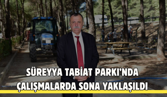 Süreyya Tabiat Parkı’nda çalışmalarda sona yaklaşıldı