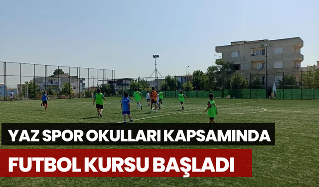 Şehzadeler Belediyesi yaz spor okulları kapsamında futbol kursu başladı