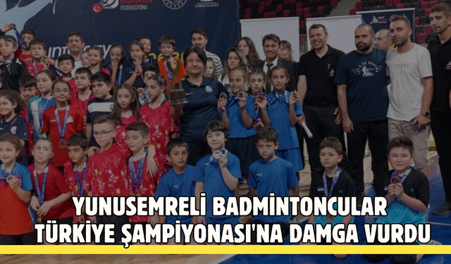 Yunusemreli badmintoncular Türkiye Şampiyonası'na damga vurdu