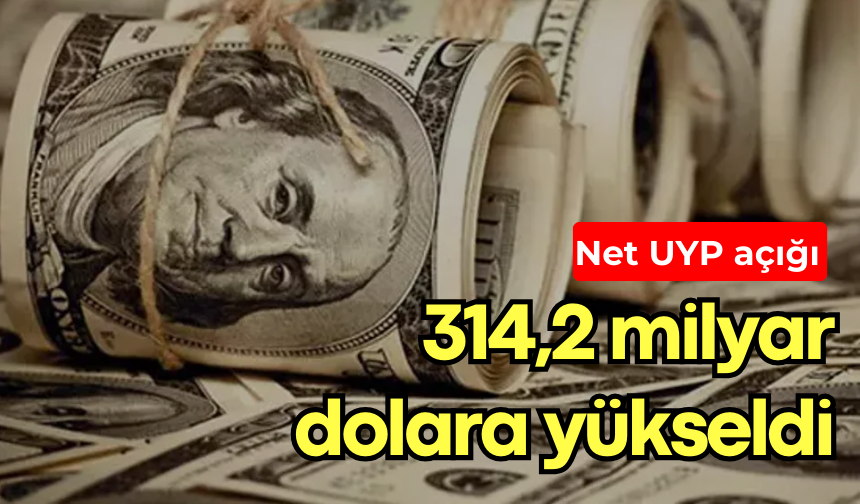 Net UYP açığı 314,2 milyar dolara yükseldi