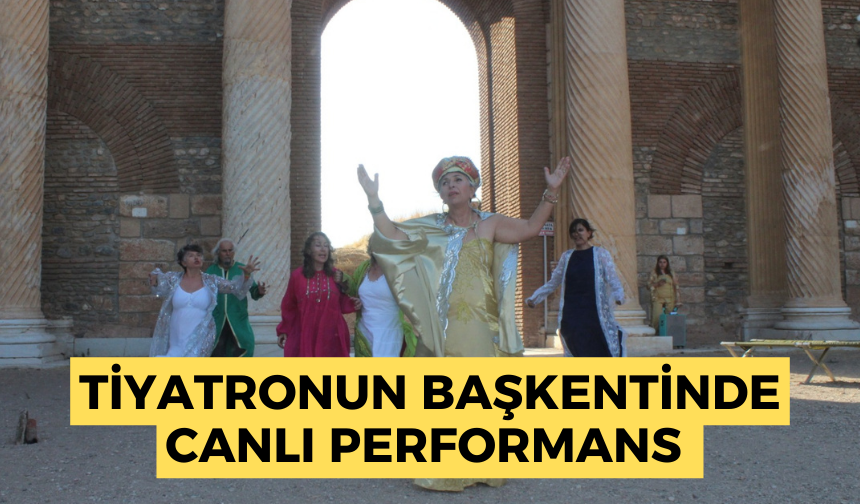 Dionysos Tiyatro Şenlikleri renkli görüntülere sahne oldu  | Antik Yunan Trajedi Yazarı Asikhylos’un eseri sahnelendi